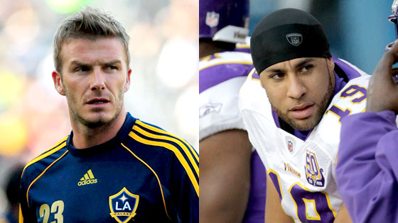 David Beckham, Hank Baskett David Beckham, Hank Baskett